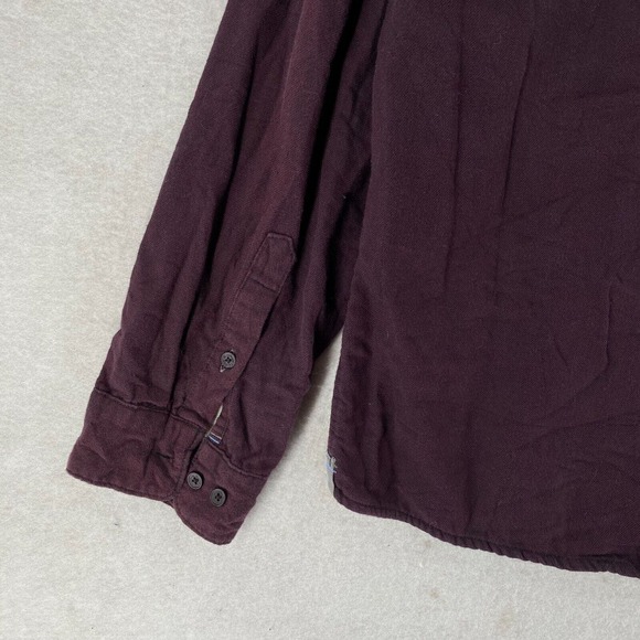 Carbon 2 Cobalt Shirt Mens Large Burgundy‎ Long Sleeve Button Up Maroon - Picture 9 of 13